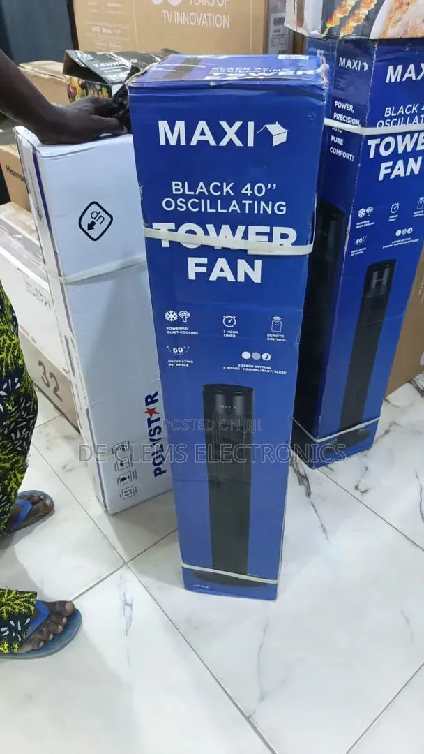 Maxi 40L Oscillating Tower Fan - 1