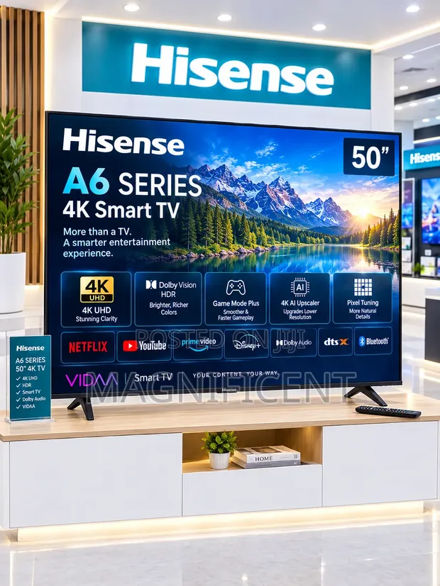 Hisense 50" A6 Series 4K Smart TV (VIDAA) - 1