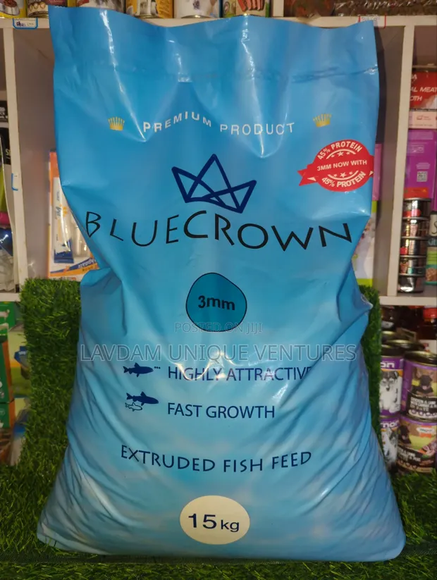 Blue Crown 3mm Abincin Kifi - 15kg - 1