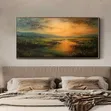 Zane na Cikin Gida Abstract - Orange & Teal Seascape - 3