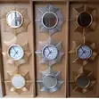 Decorative Clock and Mirror Set (2 Mirrors, 1 Clock) - 1