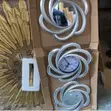 Decorative Clock and Mirror Set (2 Mirrors, 1 Clock) - 2