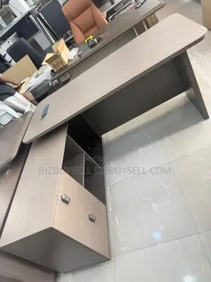 Executive L-Shaped Office Table - Brand New