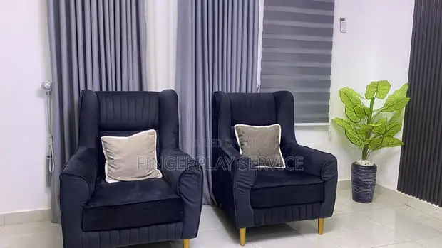 Home Interiors 7-Seater Sofa Set - Gray Velvet - 1