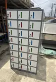 24 Kofofin Karfe Locker Cabinet - Sabon Abu - 2