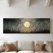 Long Horizontal Wall Art - Textured Sunset Over Sea - 2