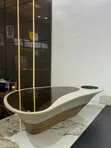 Modern Organic Teardrop Boat Coffee Table - 1