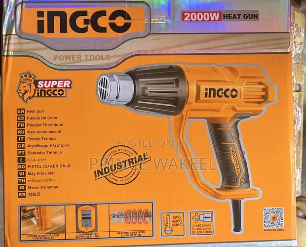 INGCO 2000W Masana'antar Heat Gun - 1
