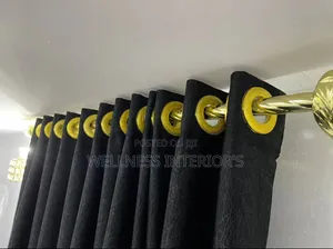 VIP Plain Black Curtain