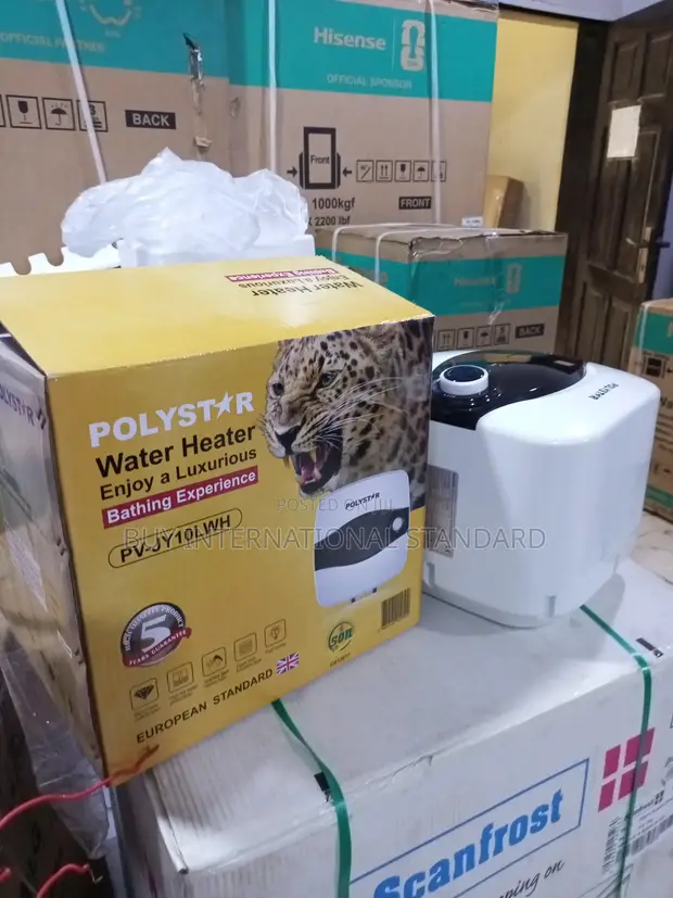 Polystar PV-JY10LWH 10L Hot Water Storage Heater - 1
