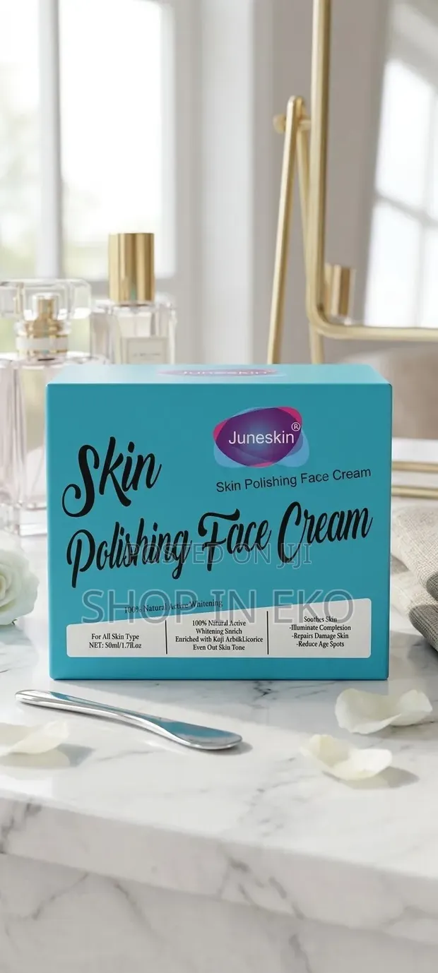 Juneskin Skin Polishing Face Cream with Kojic Acid, Arbutin – 50ml - 1
