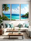 Split Foreign Canvas Art Wooden Wall Frames - 1