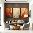 Split Foreign Canvas Art Wooden Wall Frames - 3