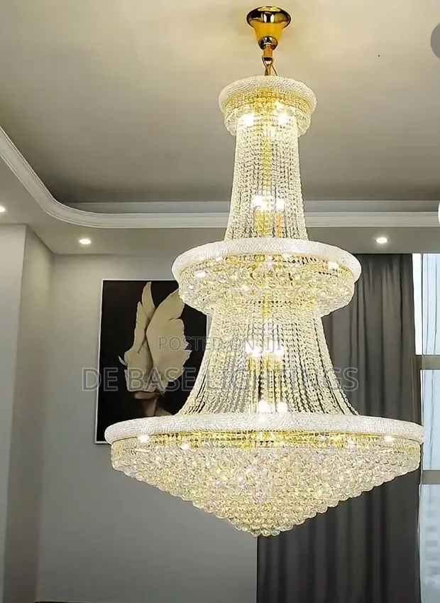 1200m Large Crystal Pendant Chandelier Light - 1