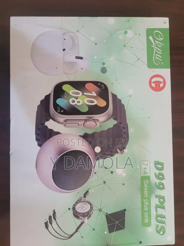 D99 Plus Smartwatch Bundle with Bluetooth Calling & 7 Straps - 1
