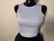 Women's Sleeveless Ribbed Crop Top - 3
