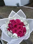 Rose Flower Bouquet with Chocolates - 1