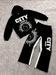 City Quality 2pcs Hoodie da Joggers Pant - 2