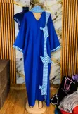 Bella Collection Bubu Gown - XL, Multi-Color Velvet Lace - 2