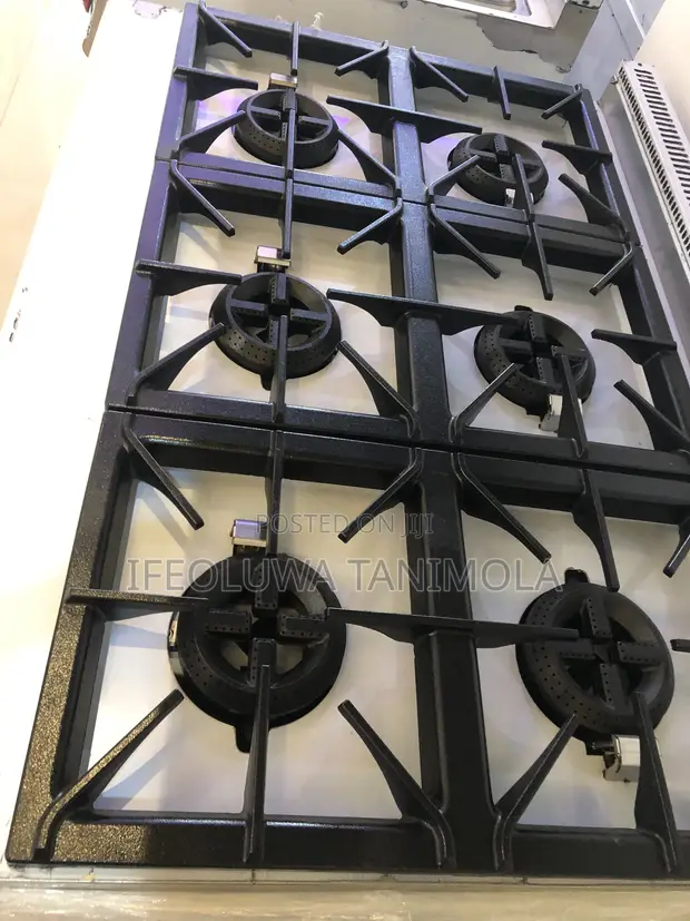 Heavy-Duty Industrial 4/6-Burner Gas Cooker with Oven - 1