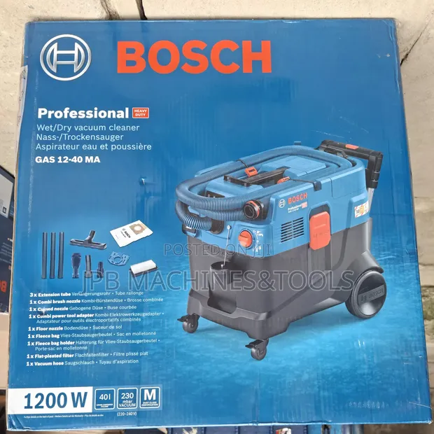 Bosch GAS 12-40 MA All-Purpose Extractor / Vacuum Cleaner - 1