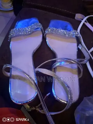 Women's High Heel Sandals - Silver, Size 42