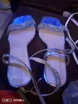 Women's High Heel Sandals - Silver, Size 42 - 1