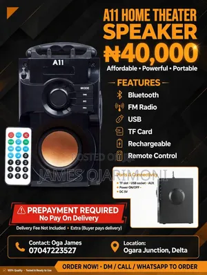 A11 Rechargeable Bluetooth Speaker