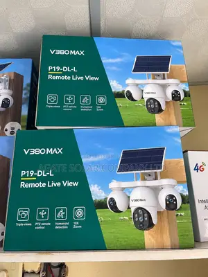 V380 Max 6MP 3-Lens Solar PTZ Kamera