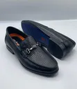 Golden C Luxury Men's Leather Loafers - Brown - 3