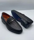 Golden C Luxury Men's Leather Loafers - Brown - 5