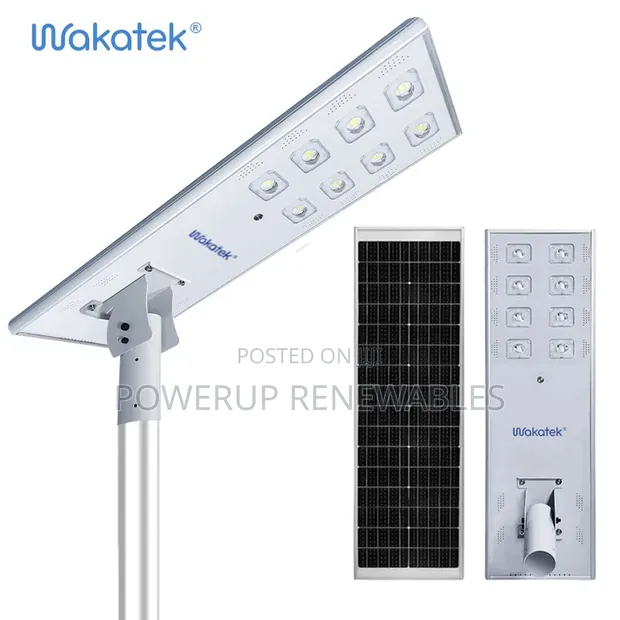 Wakatek 60W All-in-One Solar Streetlight - 1