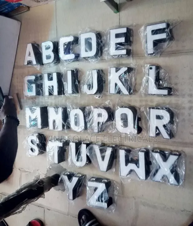 LED Alphabet Light - Wall Design - 1