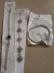 Silver Vancleef Non-Tarnish Stainless Steel Bracelet - 1