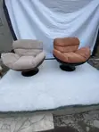 Relaxable Accent Chair with Fabric Texture - 2