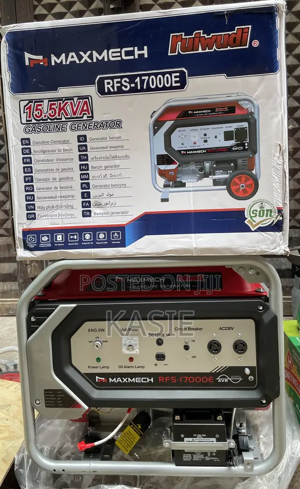 Maxmech RFS17000E 15.5KVA Petrol Generator (Key Start) - 1
