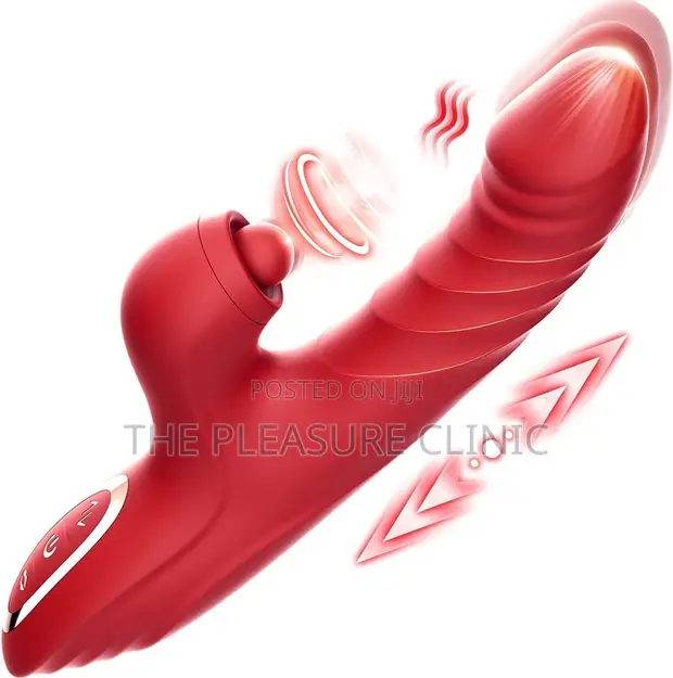 Thrusting Rabbit Dildo (Sucker Ball) - 1