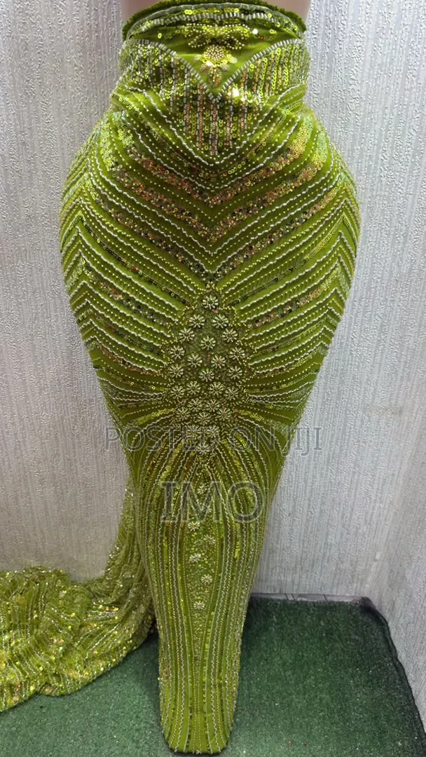 Quality Beaded Lace Fabric - 1