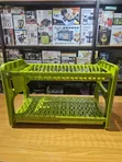 Durable 2-Layer ABS Plastic Dish Drying Rack (Green) - 1