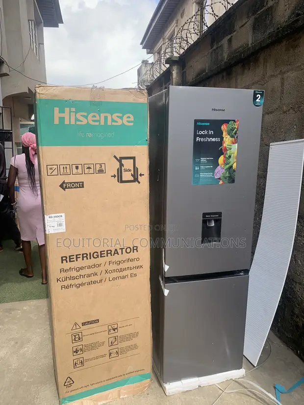 Hisense 35DCB 264L Double-Door Fridge with Water Dispenser - 1