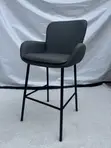 Brand New Home Interiors Leather High Barstool - 2