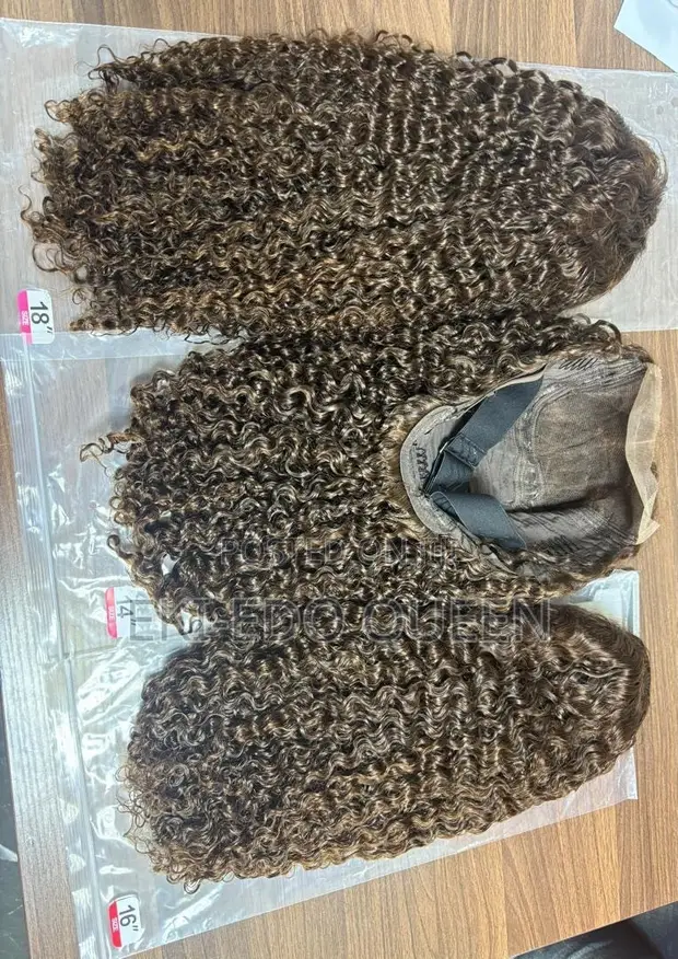 DD 5x5 Jerry Curl 4 Wig - 14" zuwa 18", 300g - 1