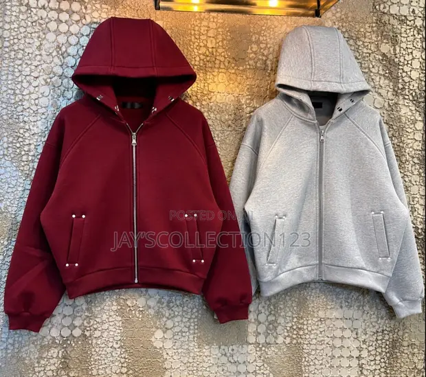 Premium Men's Zip-Up Hooded Jacket - 1