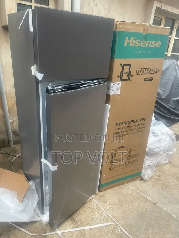 Hisense 240L Silver Double Door Fridge - 1