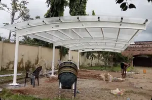 Danpalor Carport Mai Tsada Farin Launi - An Gina shi da Ƙarfi
