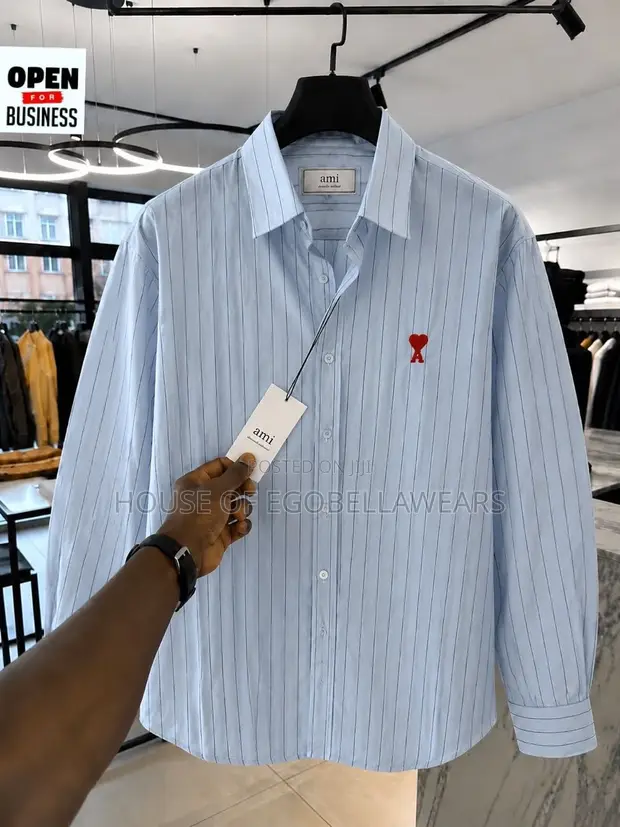 Ami Paris Cotton Blend Shirt - White - 1