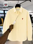 Ami Paris Cotton Blend Shirt - White - 3