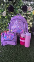 Smiggle Saitin Jakunkuna 3 na Makaranta (Jakunkuna, Jakunkuna Abinci, Kwaleba Ruwa) - 1
