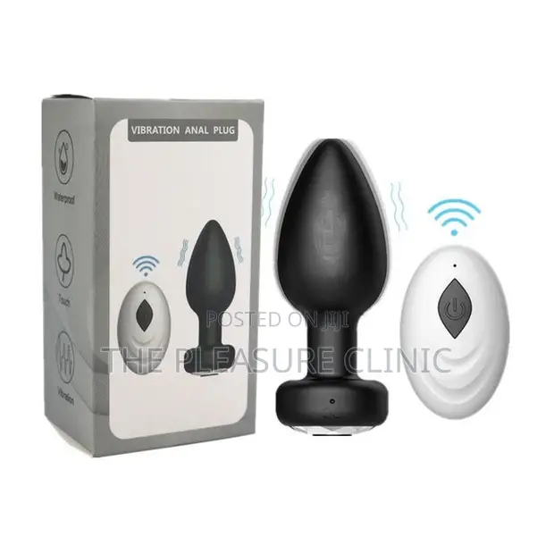 Flexible Vibrating Butt Plug - Black - 1