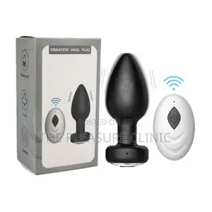 Flexible Vibrating Butt Plug - Black